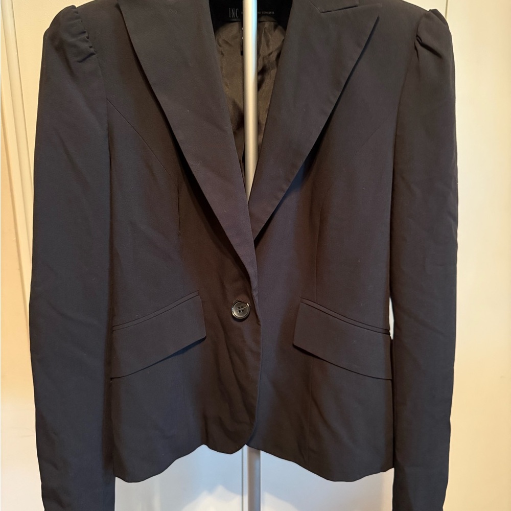 INC International Concepts Black Blazer